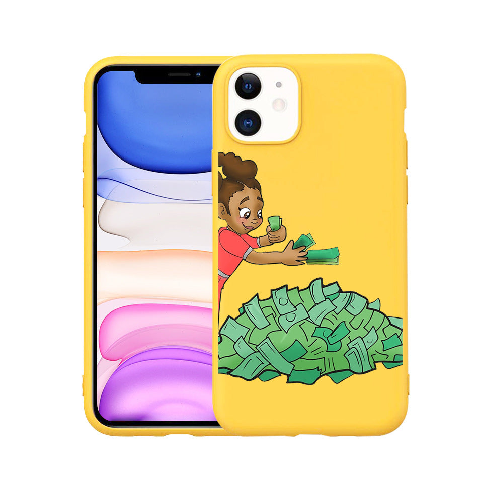 Stylish Hand-Painted TPU Phone Case for iPhone 11