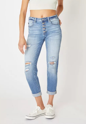 Women's Slim Fit Ripped Skinny Jeans for Stylish Look
