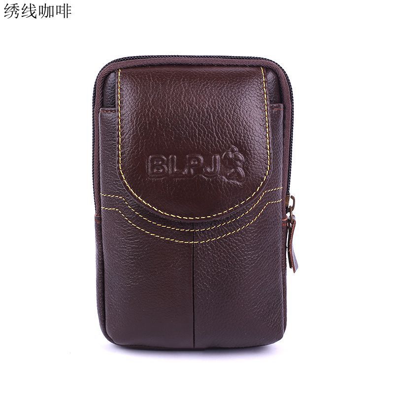 6-Inch Waist Bag, Multifunctional Leather Phone Pouch