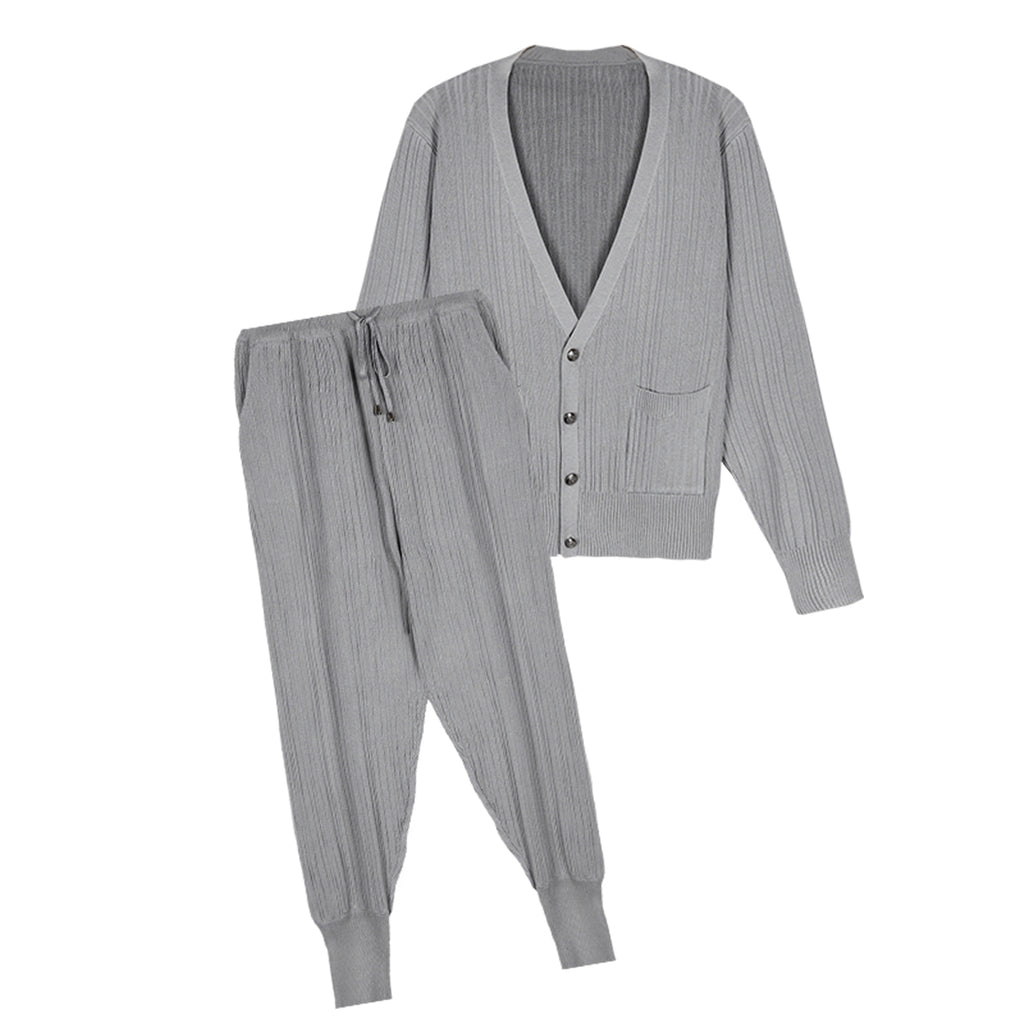 Fashion Casual Knit Sweater and Harem Pants Set