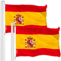 Spain Spanish Flag 3x5 Ft 2Pack 150D Printed Polyester By G128