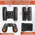 30x60 Travel Binoculars for Bird Watching Small Binoculars for Adults with 126M 1000M Wide Field of View 7.2° Angle & Storage Bag Designed for Hiking Birdwatching and Outdoor Adventures
