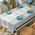 1-Piece Waterproof Oil-Proof PVC Tablecloth, Wear-Resistant