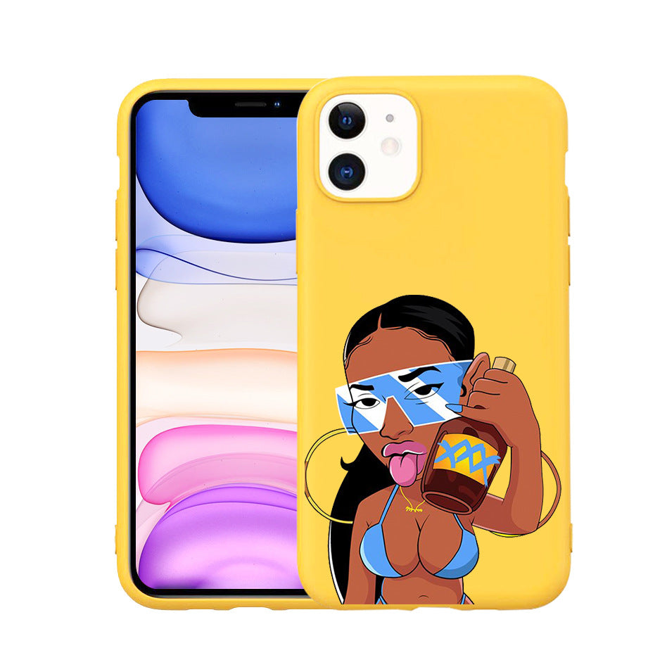 Stylish Hand-Painted TPU Phone Case for iPhone 11