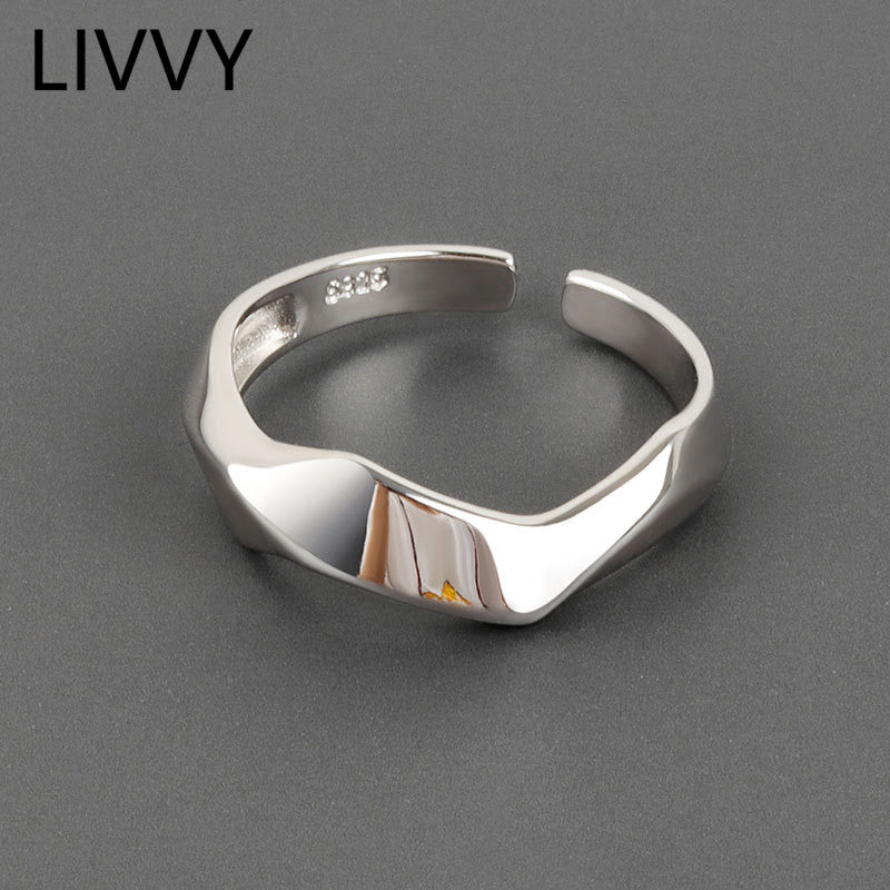 Women's Adjustable Geometric Ring for Casual Wear