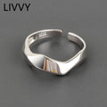Women's Adjustable Geometric Ring for Casual Wear