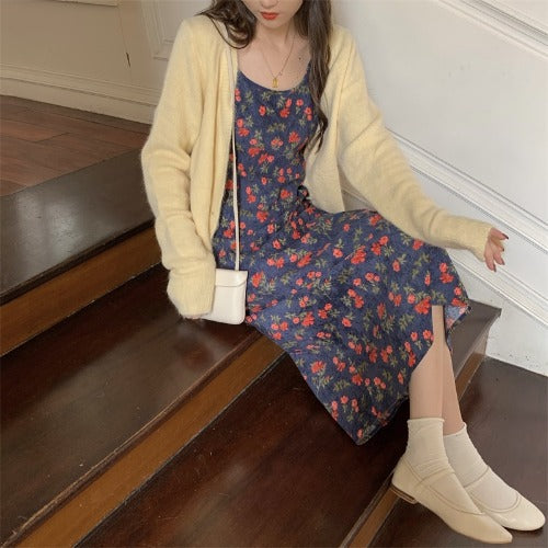 Floral Sling Dress with Elegant Design and Style