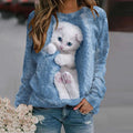 Animal Print Women's Casual Sweatshirts for Daily Wear
