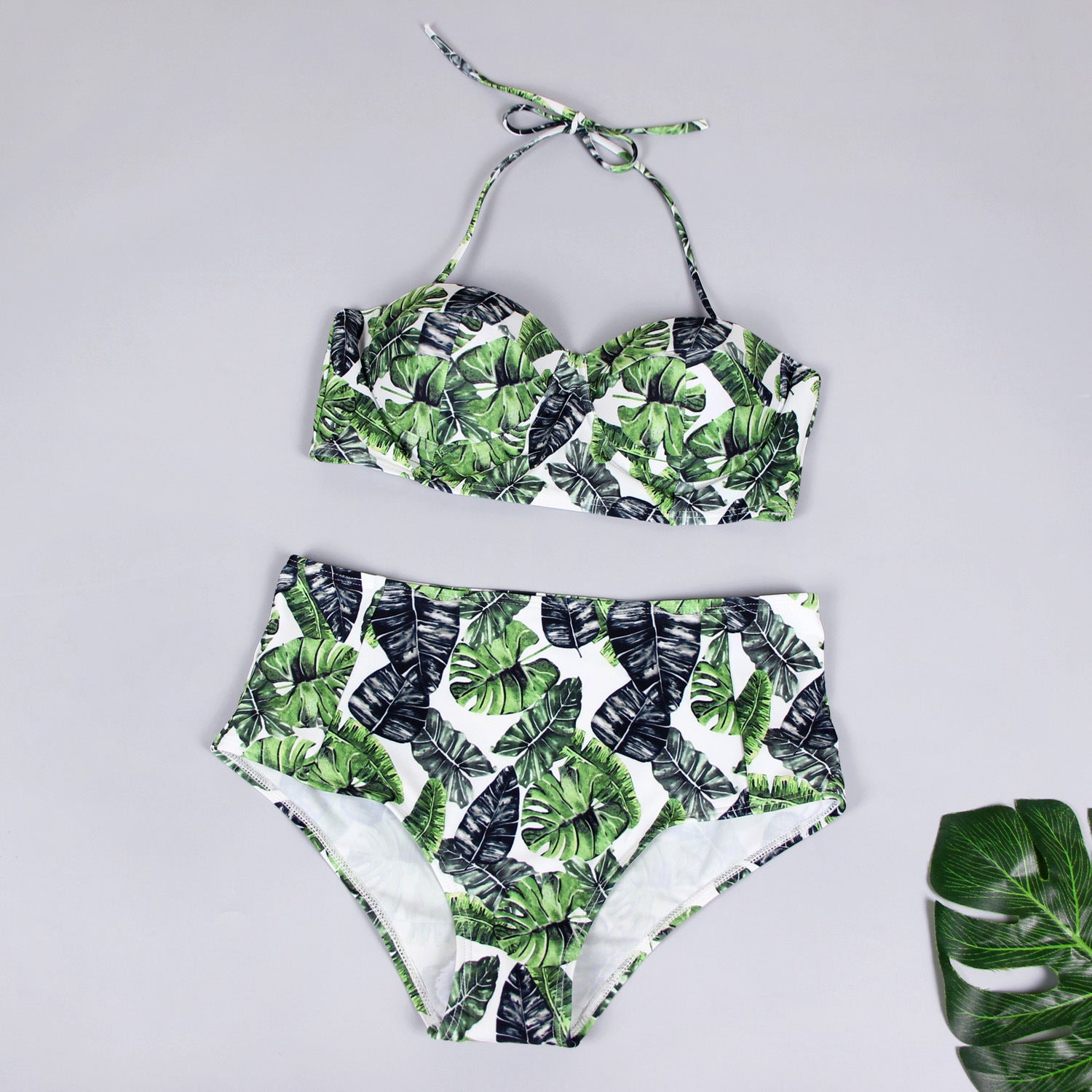 Printed Two-Piece Swimsuit with Stylish Design