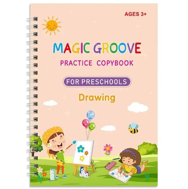 Groove Copybook Student Training Pen Control Magic Calligraphy Practice Board