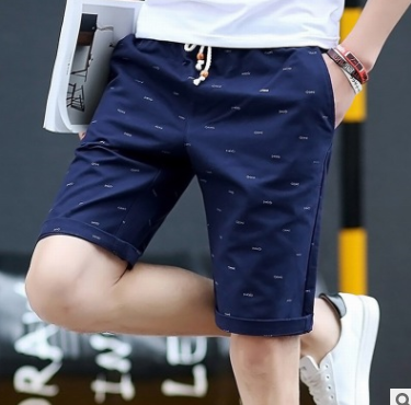 Men's Cotton Mid-Rise Casual 5-Inch Shorts (Plus Size)