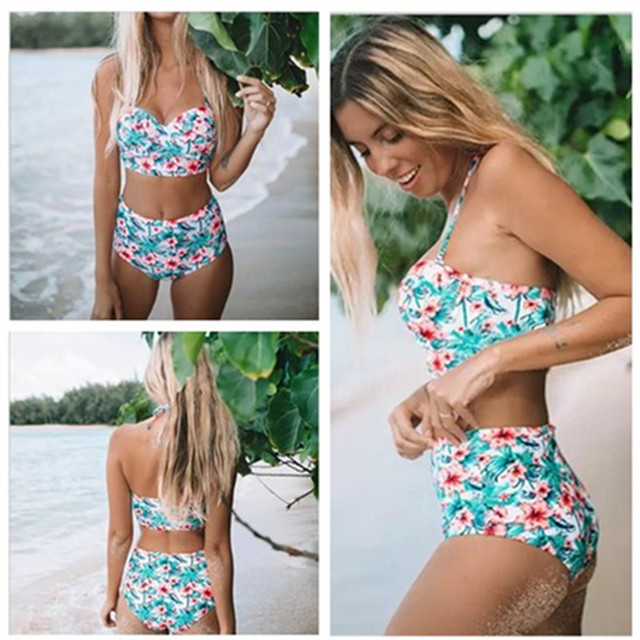 Printed Two-Piece Swimsuit with Stylish Design