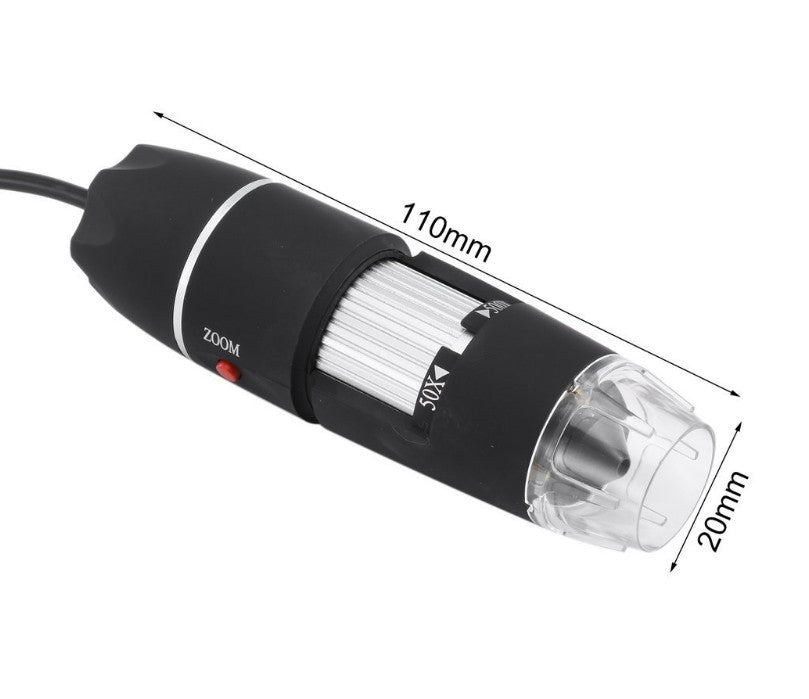 Black Digital Microscope Camera with Magnifier Lens