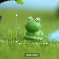 DIY Resin Moss Miniature Frog Figurine for Crafts