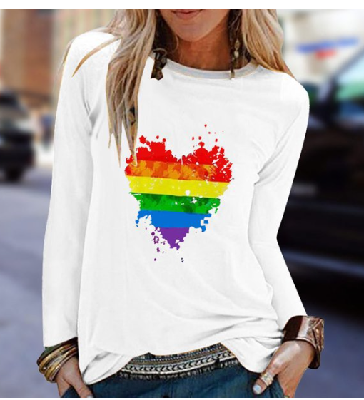 Personalized Patterned Women's Capless Round Neck Blouse