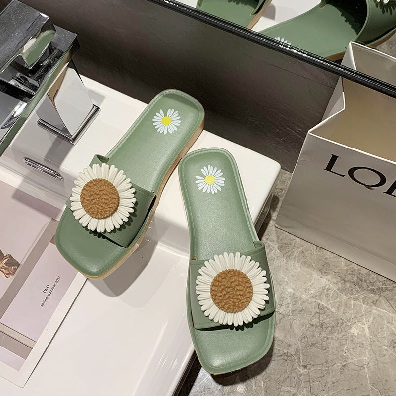 Women's Outdoor Non-Slip Daisy Slide Sandals