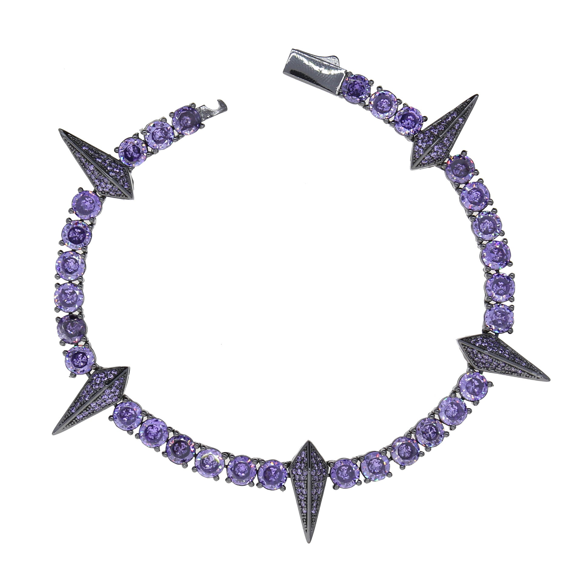 Hip Hop Full Rhinestone Zircon Punk Bracelet Ornament