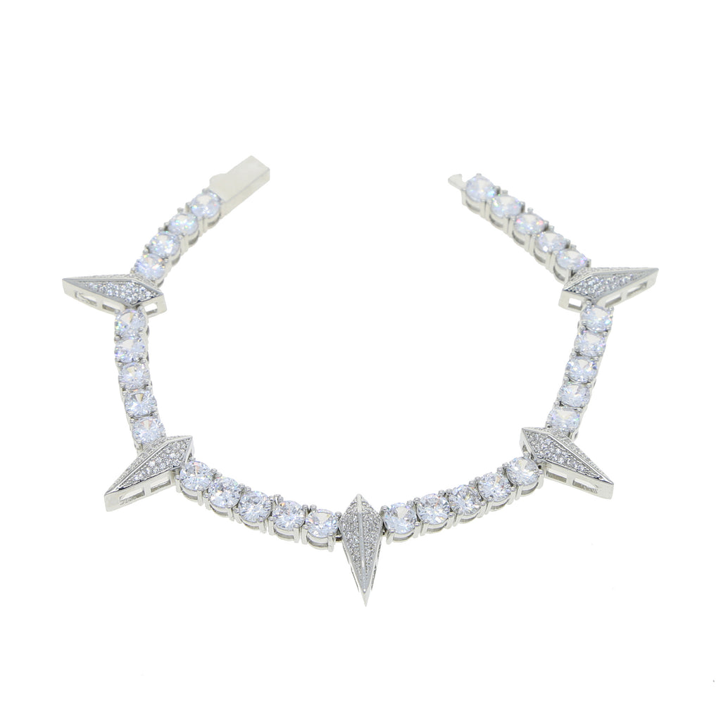 Hip Hop Full Rhinestone Zircon Punk Bracelet Ornament