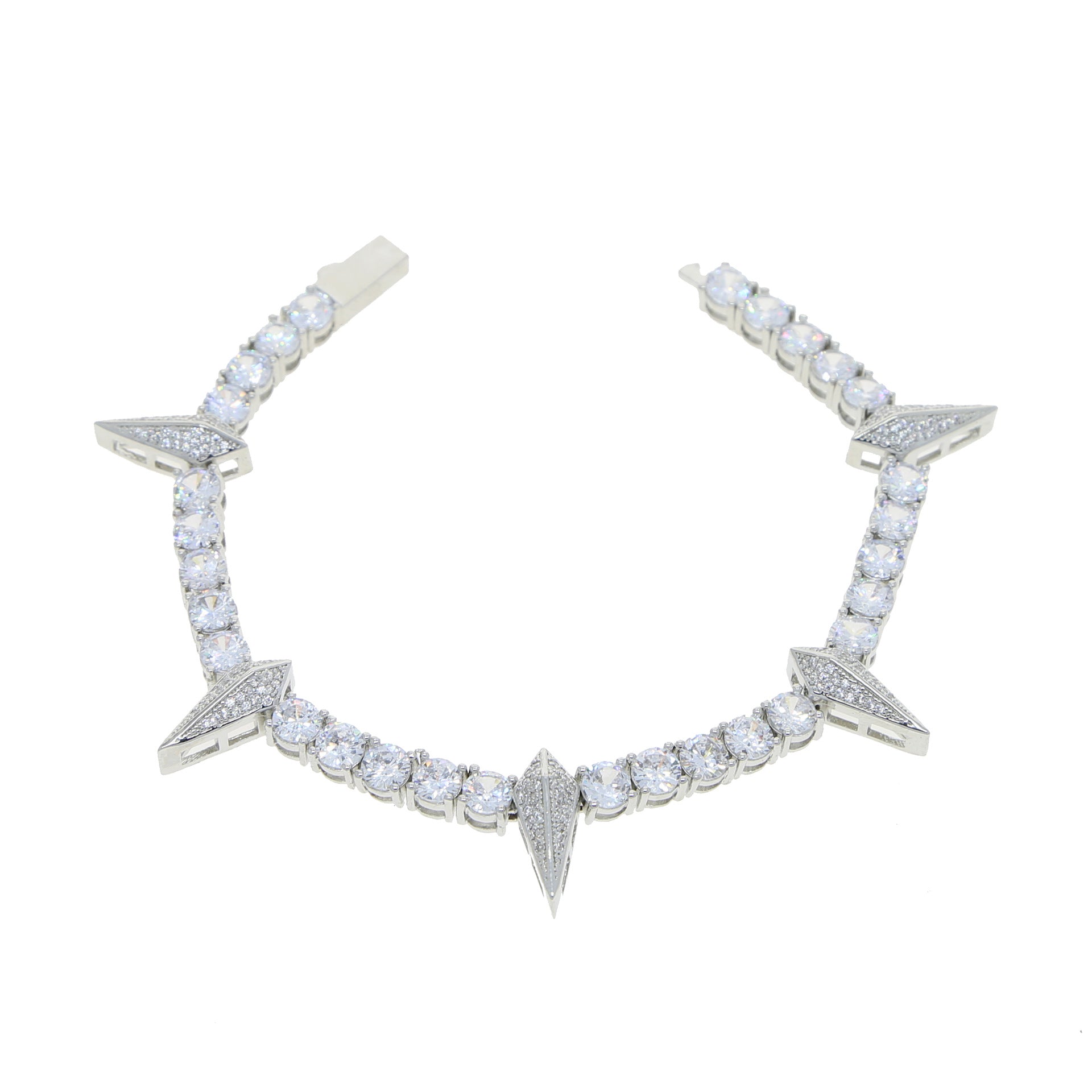 Hip Hop Full Rhinestone Zircon Punk Bracelet Ornament