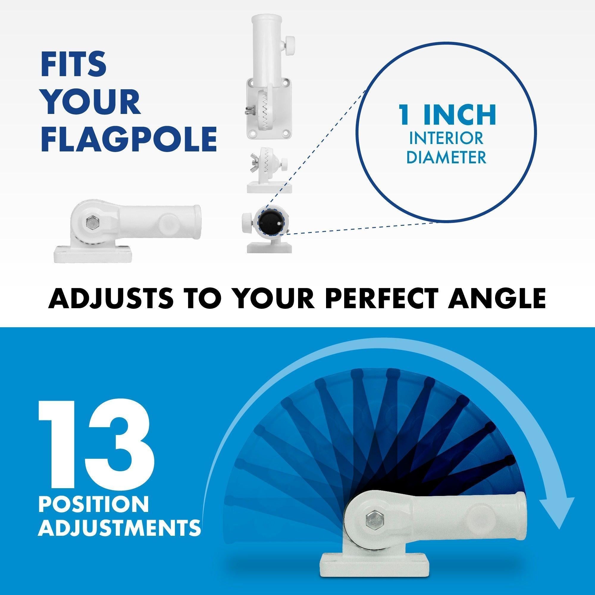 Flag Pole 6FT Silver Tangle Free & Blue Estelada Flag 3x5 Ft Combo Printed 150D Polyester By G128