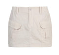 Pocket Stitching Army Green A-Line Woven Skirt