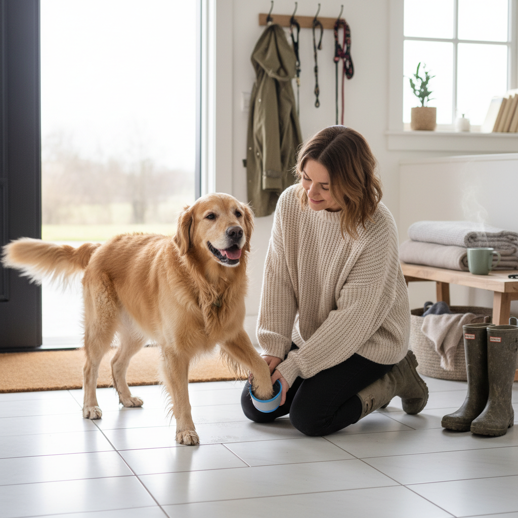 Pulisci zampe in silicone per cani
