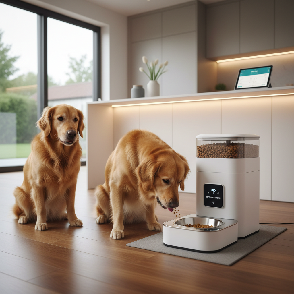 Distributore automatico di cibo per cani
