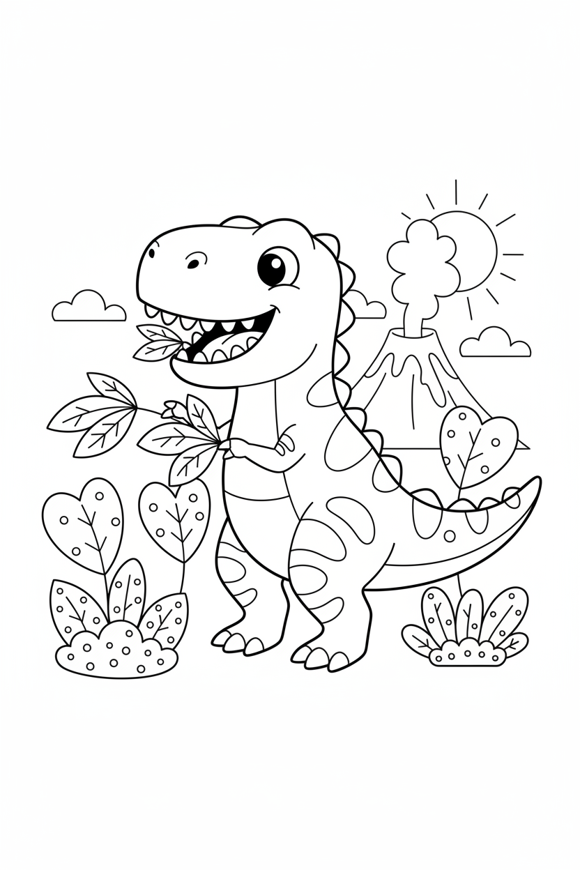 Libro da Colorare - Dinosauri