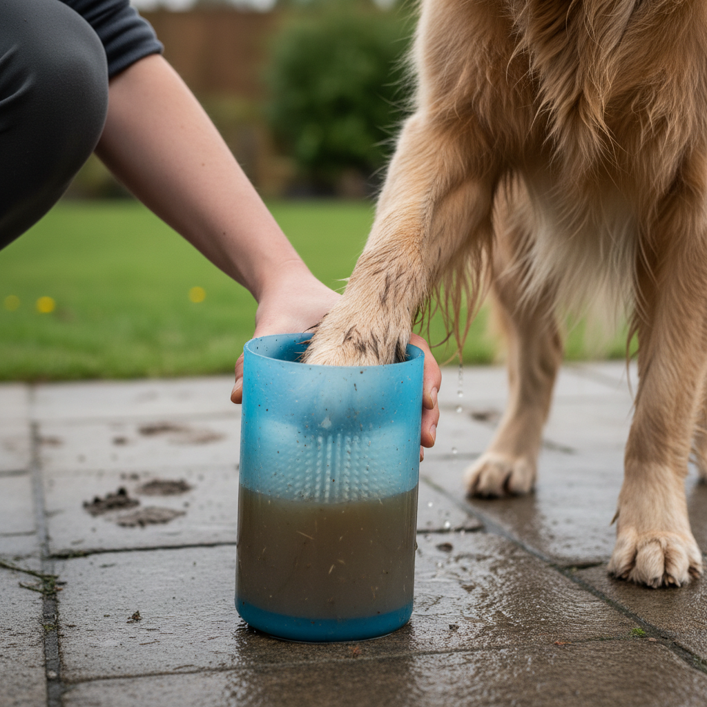 Pulisci zampe in silicone per cani
