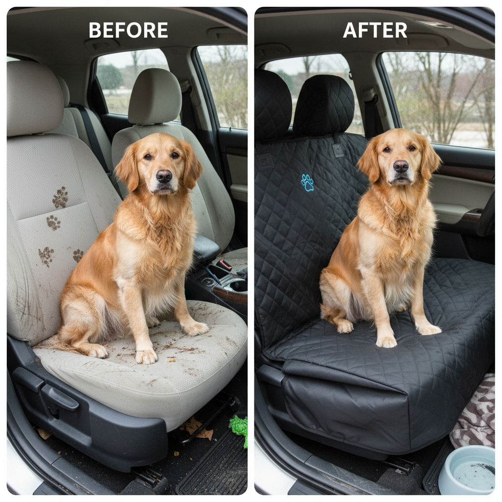 Coprisedile impermeabile per auto per cani