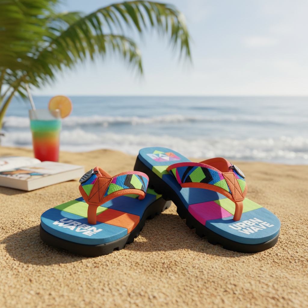 Infradito lifestyle sulla spiaggia