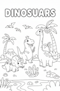 Libro da Colorare - Dinosauri