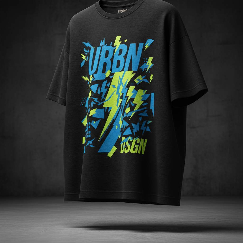 T-Shirt Urban Street dettaglio grafica