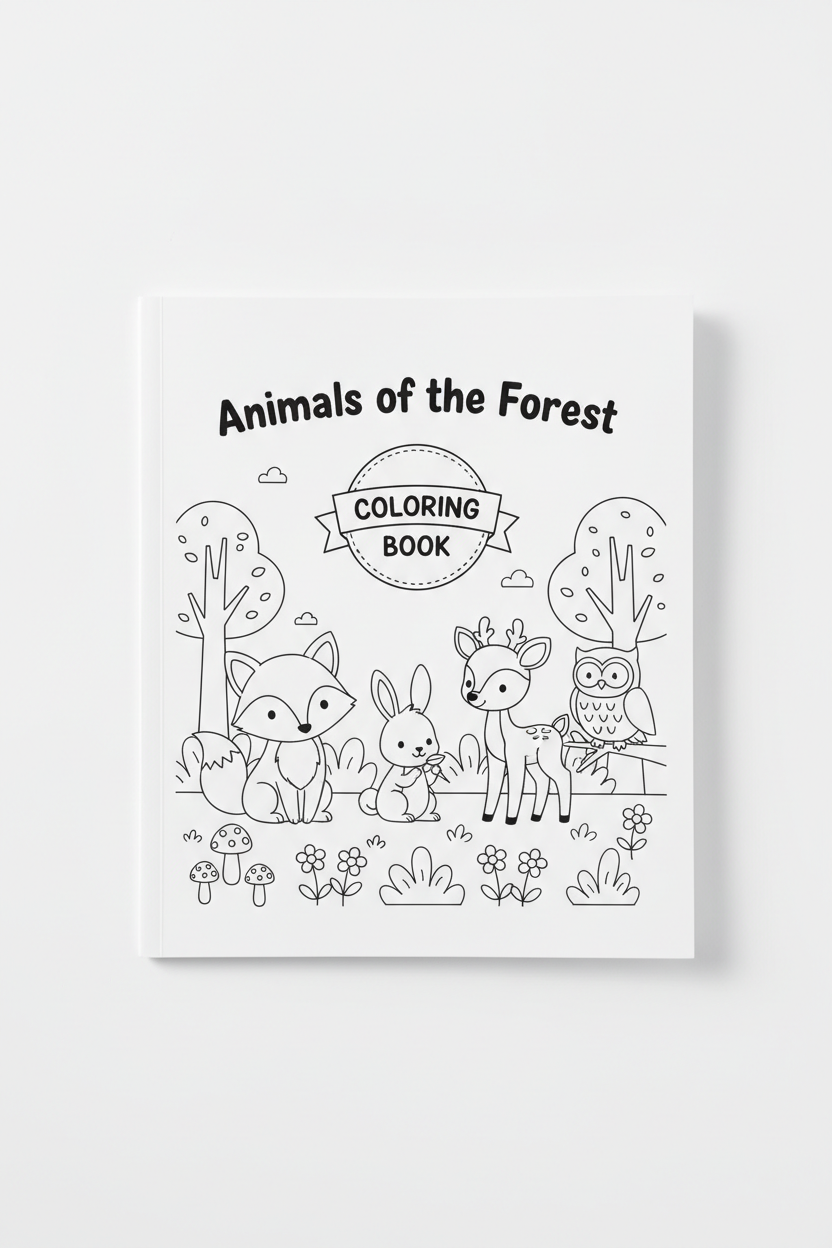 Libro da Colorare - Animali della Foresta