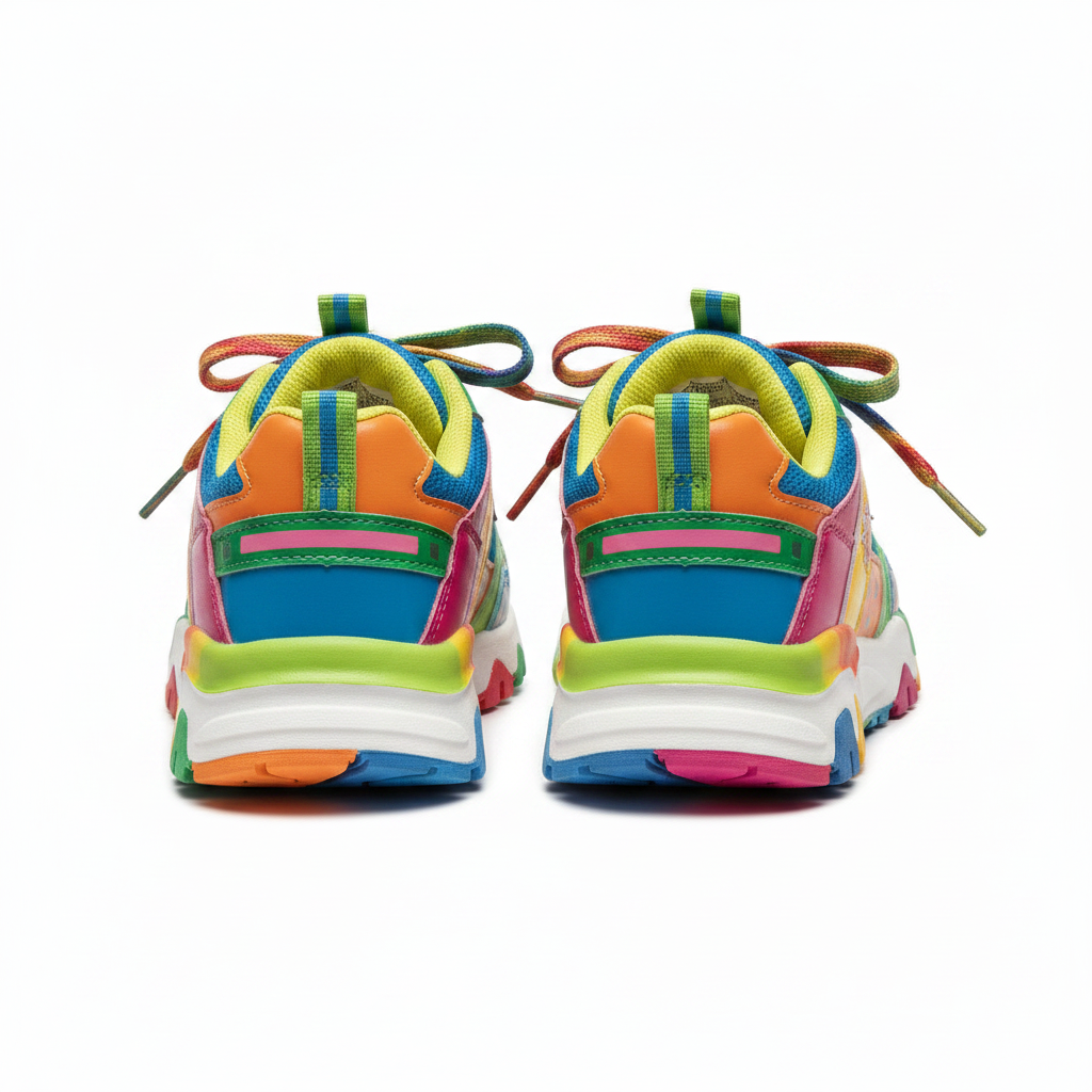 Sneakers Bambini Colorati - Vista posteriore