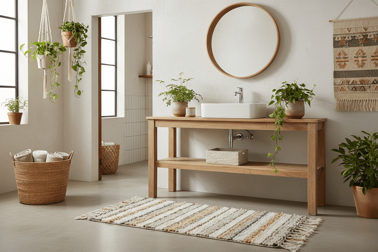 Tappeto Bagno Cotone Boho - MyDesign Store